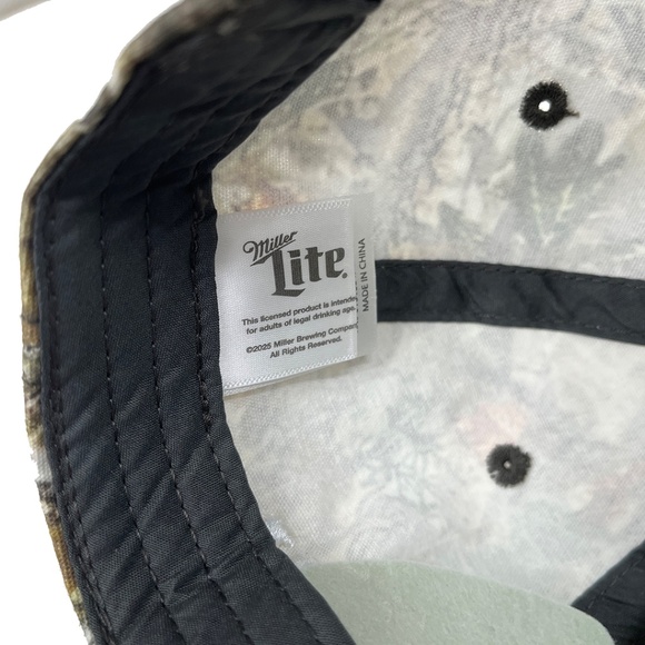 NWT Miller Lite Beer Camo Hat It's Miller Time - Picture 10 of 14